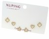 gold plated earrings with exclusive cubic zirconia
